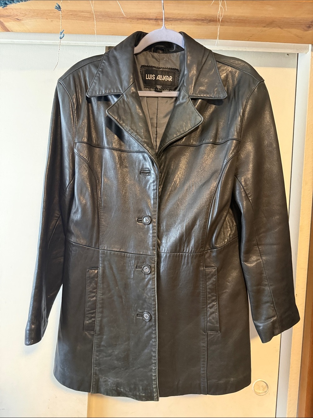 Vintage 90s Luis Alvear Leather Jacket